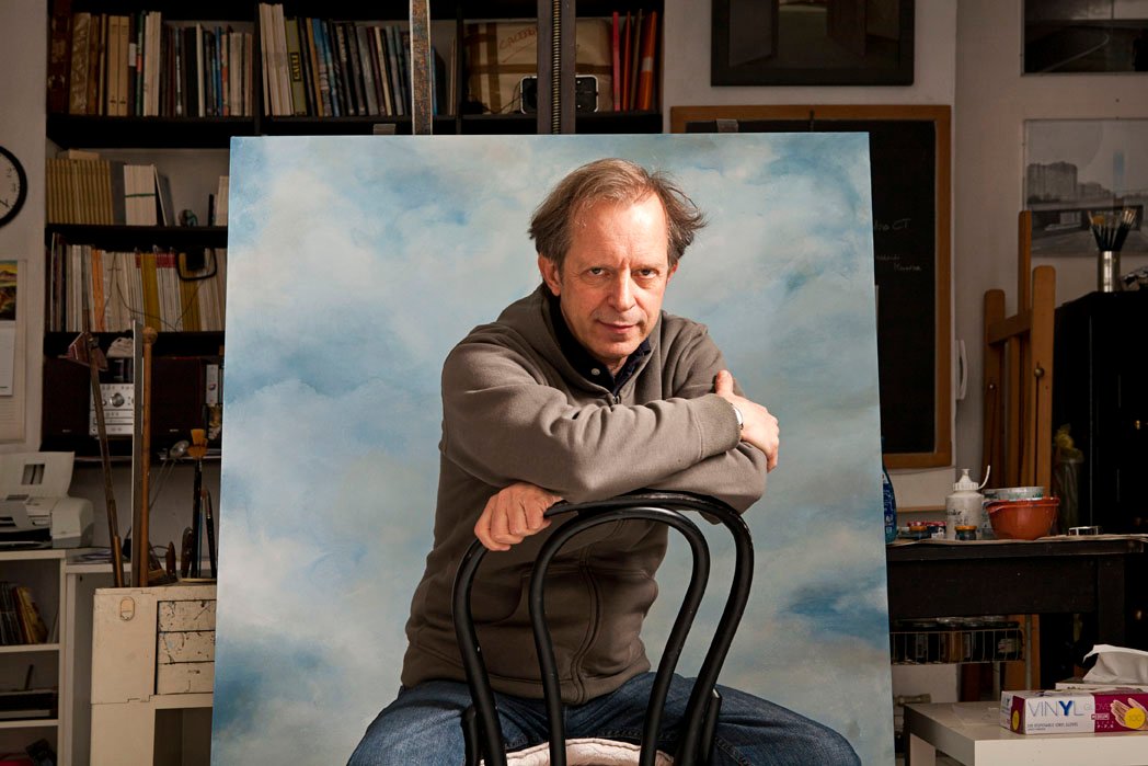Paolo Collini in his studio